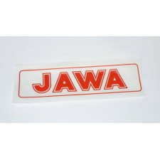 STICKER - JAWA - RECTANGLE - (RED JAWA ON TRANSPARENT BACKGROUND)